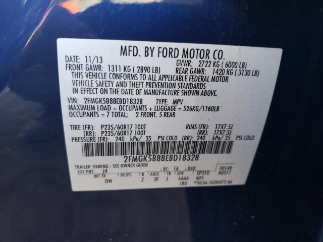 2014 FORD FLEX SE 2FMGK5B88EBD18328