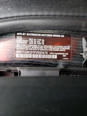 2015 BMW I3 REX WBY1Z4C51FV500476