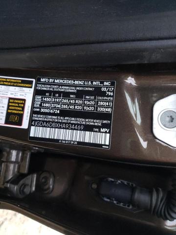 2017 MERCEDES-BENZ GLE 550E 4 4JGDA6DBXHA934469