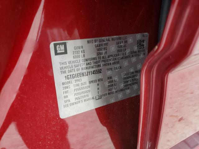 2018 GMC CANYON DEN 1GTG6EEN3J1145592