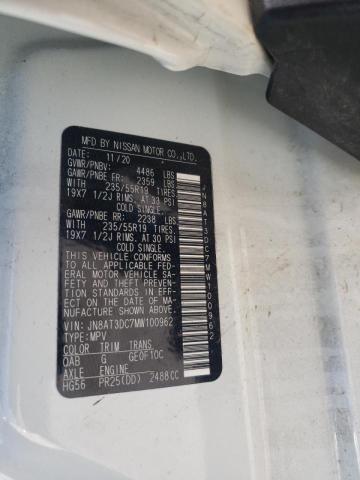 2021 NISSAN ROGUE PLAT JN8AT3DC7MW100962
