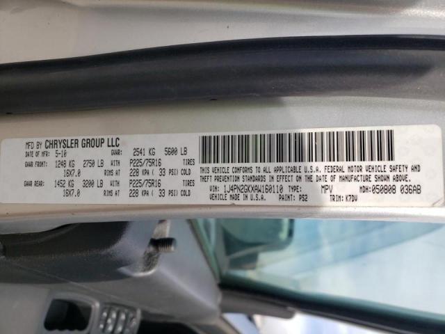2010 JEEP LIBERTY SP 1J4PN2GKXAW160110