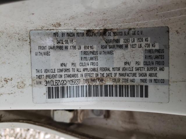 3MYDLBZV2GY105837 Toyota Scion Ia 2016. Фото: 9