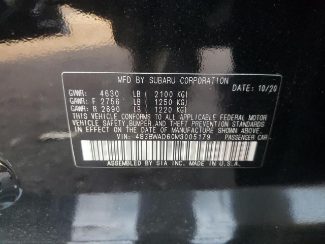 2021 SUBARU LEGACY PRE 4S3BWAD60M3005179