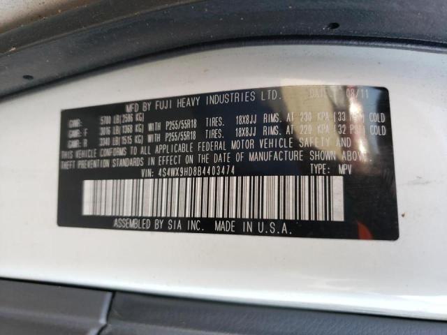 2011 SUBARU TRIBECA LI 4S4WX9HD8B4403474