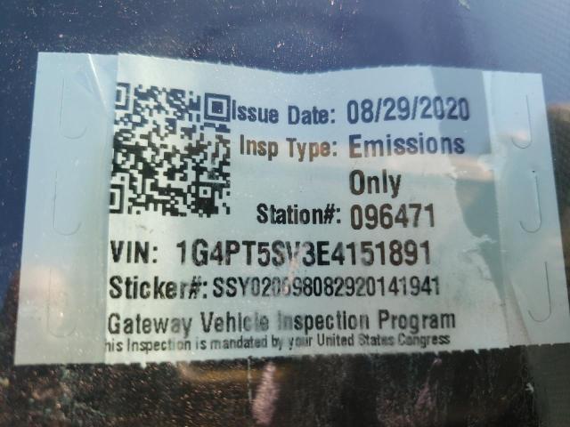 2014 BUICK VERANO PRE 1G4PT5SV3E4151891