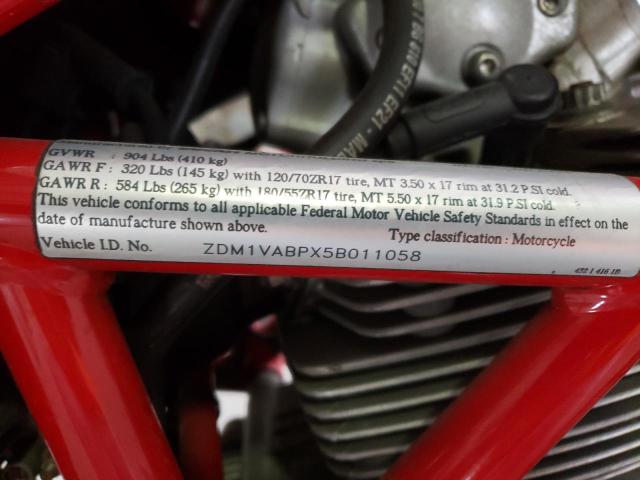 2005 DUCATI MULTISTRAD ZDM1VABPX5B011058