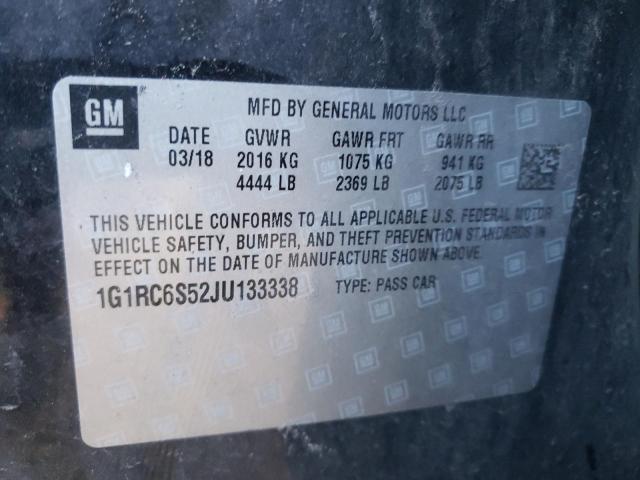 VIN 1G1RC6S52JU133338 2018 Chevrolet Volt, LT no.10