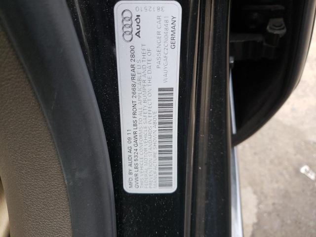 2012 AUDI A7 PREMIUM WAUYGAFC2CN048481