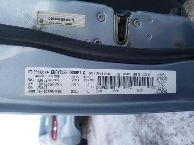 2013 JEEP PATRIOT 1C4NJRAB2DD108075
