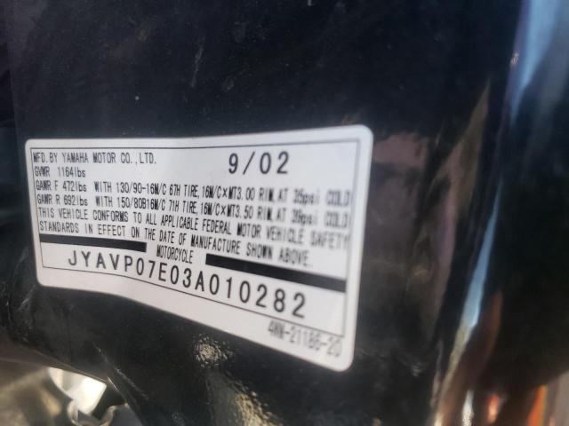 2003 YAMAHA XV1600 AT JYAVP07E03A010282