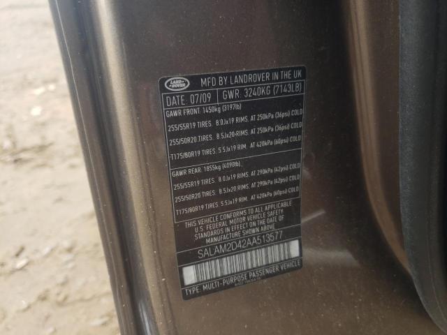 2010 LAND ROVER LR4 HSE PL SALAM2D42AA513577