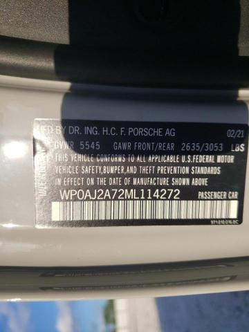 2021 PORSCHE PANAMERA B WP0AJ2A72ML114272