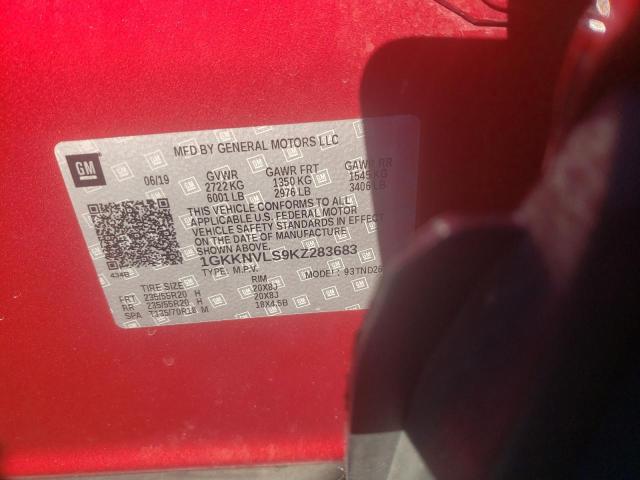 2019 GMC ACADIA ALL 1GKKNVLS9KZ283683