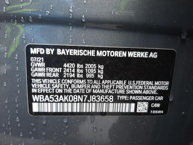 2022 BMW 228I WBA53AK08N7J83658