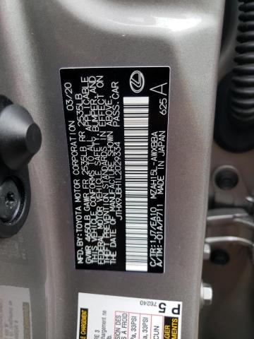 2020 LEXUS UX 250H JTHX9JBH1L2029334