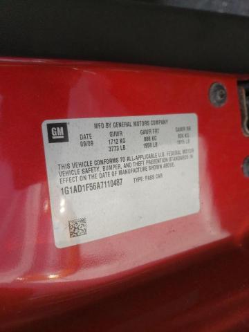 2010 CHEVROLET COBALT 1LT 1G1AD1F56A7110487