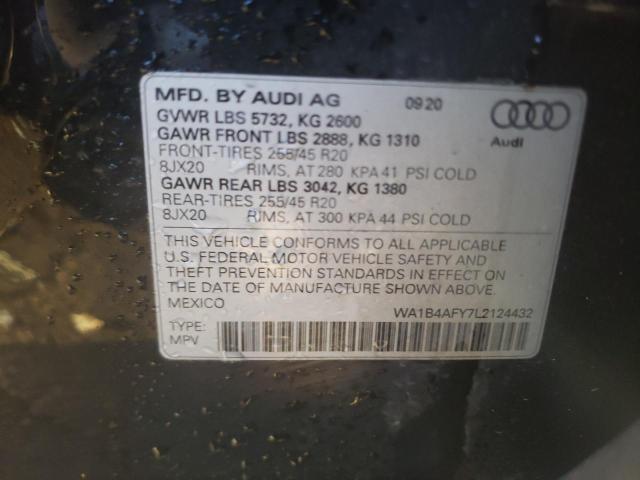 2020 AUDI SQ5 PREMIU WA1B4AFY7L2124432