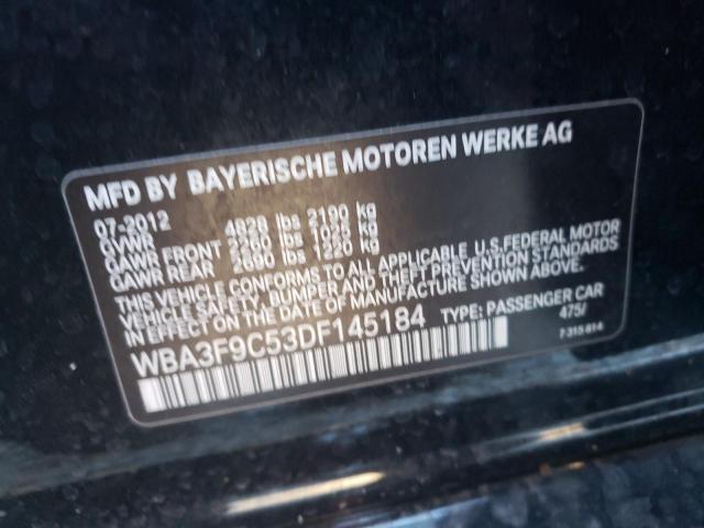 2013 BMW ACTIVEHYBR WBA3F9C53DF145184