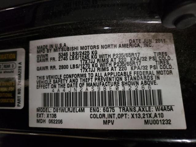 2011 MITSUBISHI ENDEAVOR L 4A4JN2AS9BE032266