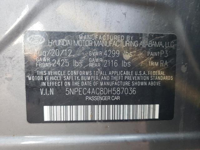 5NPEC4AC8DH587036 Hyundai Sonata Se 2013. Фото: 9