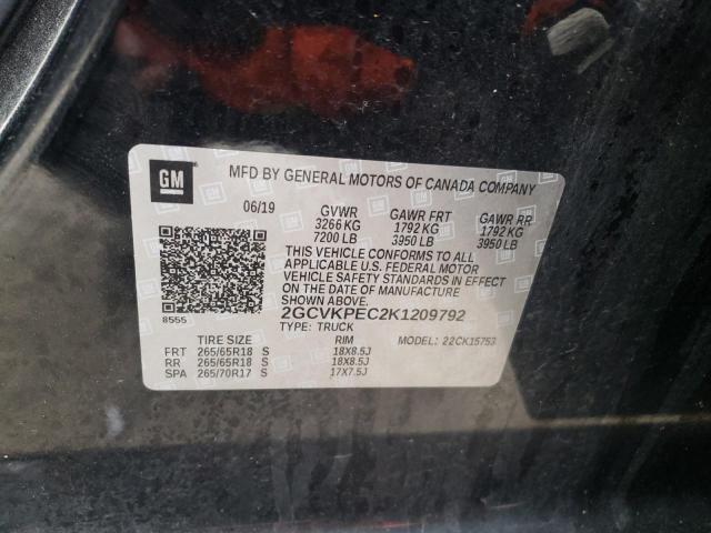 2GCVKPEC2K1209792 Chevrolet Silverado 2019. Фото: 9