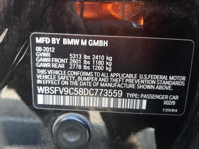 2013 BMW M5 WBSFV9C58DC773559