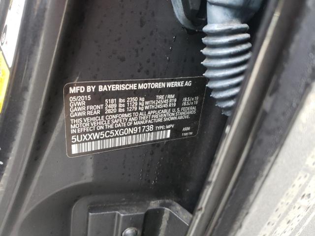 2016 BMW X4 XDRIVE3 5UXXW5C5XG0N91738