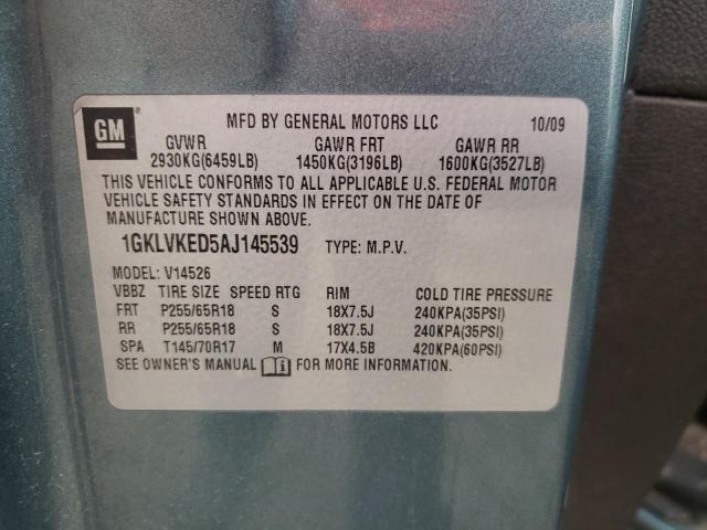 2010 GMC ACADIA SL 1GKLVKED5AJ145539