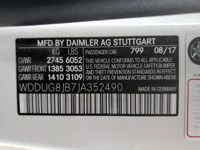 2018 MERCEDES-BENZ S 63 AMG 4 WDDUG8JB7JA352490