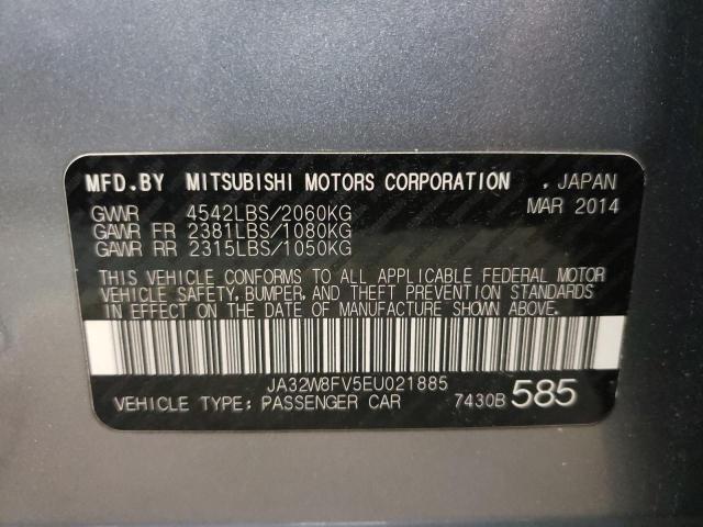 2014 MITSUBISHI LANCER EVO JA32W8FV5EU021885