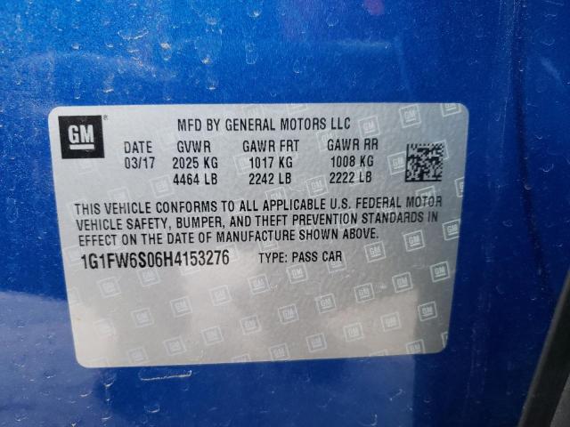 2017 CHEVROLET BOLT EV LT 1G1FW6S06H4153276