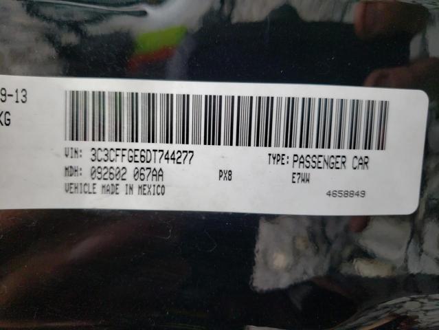 2013 FIAT 500 ELECTR 3C3CFFGE6DT744277