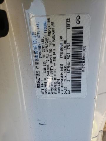 2017 INFINITI Q60 BASE JN1CV7EK5HM110633