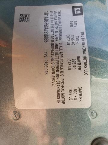 2010 CHEVROLET COBALT 1LT 1G1AD5F53A7213065