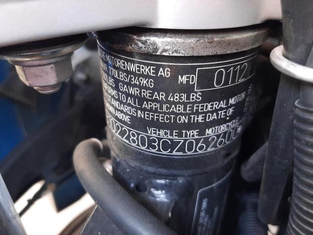 2012 BMW F650 GS WB1022803CZ062600