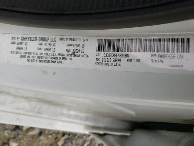 2014 DODGE AVENGER SX 1C3CDZCB3EN232884