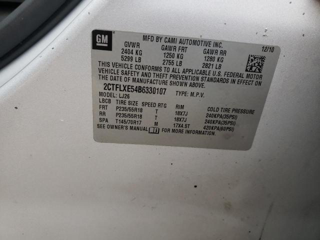 2011 GMC TERRAIN 2CTFLXE54B6330107