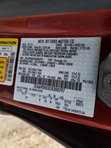 2014 FORD FUSION SE 3FA6P0HDXER300297