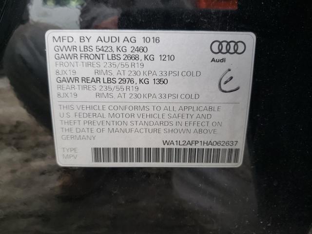 VIN WA1L2AFP1HA062637 2017 Audi Q5, Premium Plus no.10