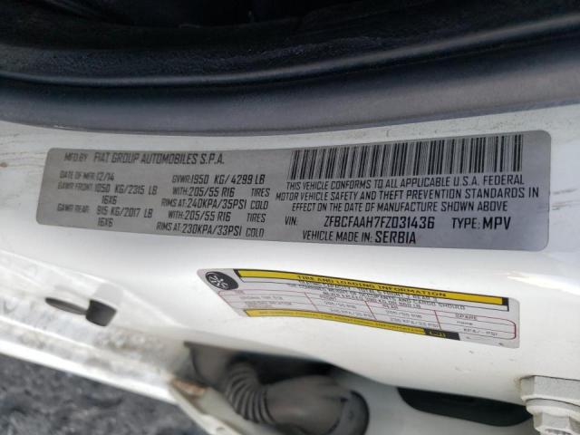 2015 FIAT 500L POP ZFBCFAAH7FZ031436