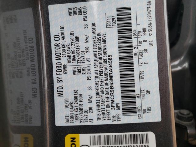 2021 FORD BRONCO SPO 3FMCR9B63MRA04585