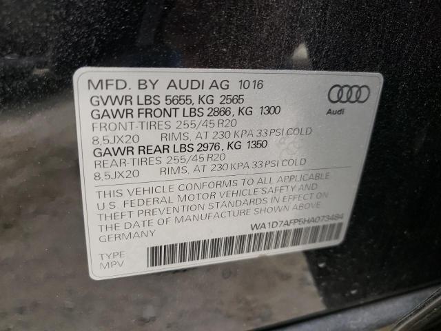 VIN WA1D7AFP5HA073484 2017 Audi Q5, Premium Plus S-... no.10