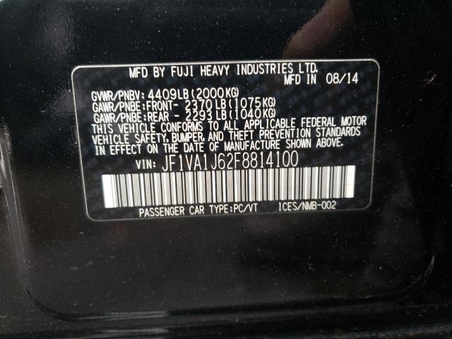 2015 SUBARU WRX LIMITE JF1VA1J62F8814100