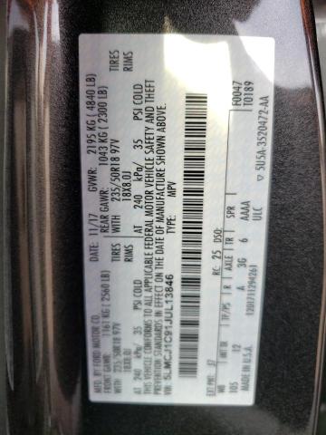 2018 LINCOLN MKC PREMIE 5LMCJ1C91JUL13846