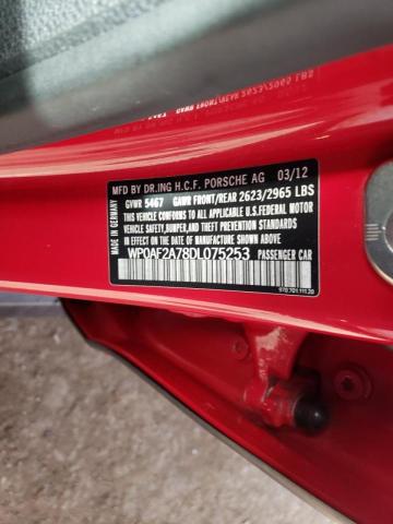 2013 PORSCHE PANAMERA G WP0AF2A78DL075253