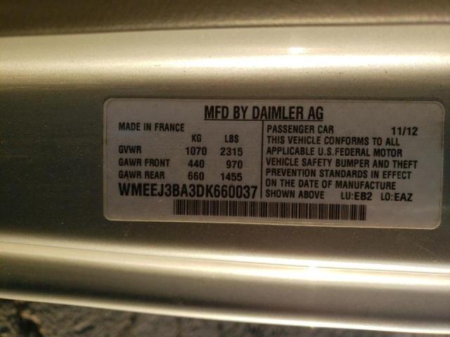 2013 SMART FORTWO WMEEJ3BA3DK660037