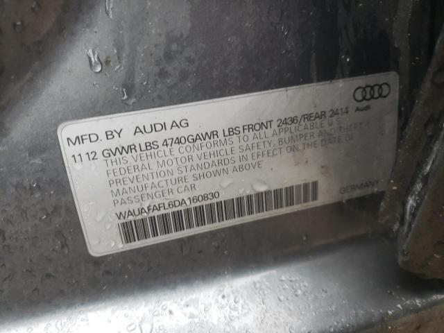 WAUAFAFL6DA160830 Audi A4 Premium 2013. Фото: 9