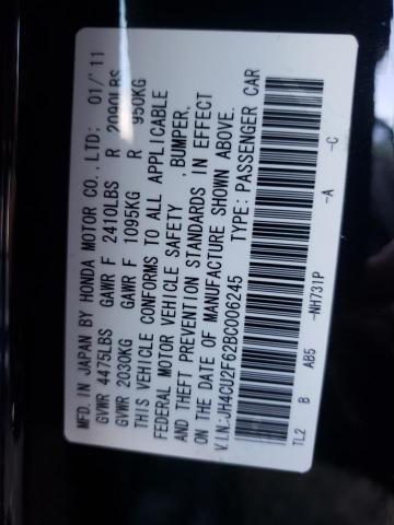2011 ACURA TSX JH4CU2F62BC006245