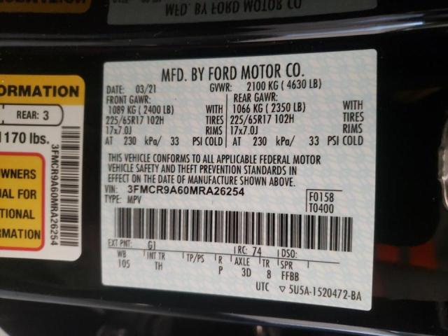 2021 FORD BRONCO SPO 3FMCR9A60MRA26254